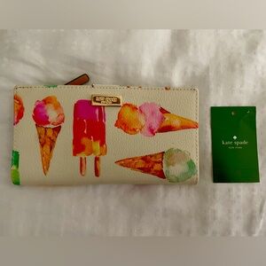Kate spade ice cream wallet new